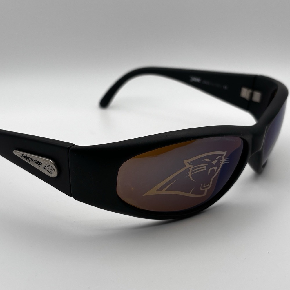 Jax Panthers Sunglasses Made in Italy Black Wrap Logo Lenses Vintage NFL
